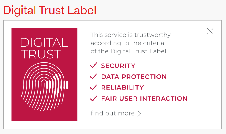 Event: Was bringt das „Digital Trust Label“?/ What are the benefits of the “Digital Trust Label”? Article Image